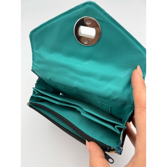 Vera Bradley Womens Splash Floral Quilted Your Turn Smartphone Wristlet Wallet - Picture 4 of 8